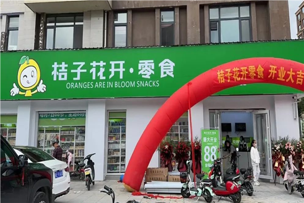 【桔子花开零食店】