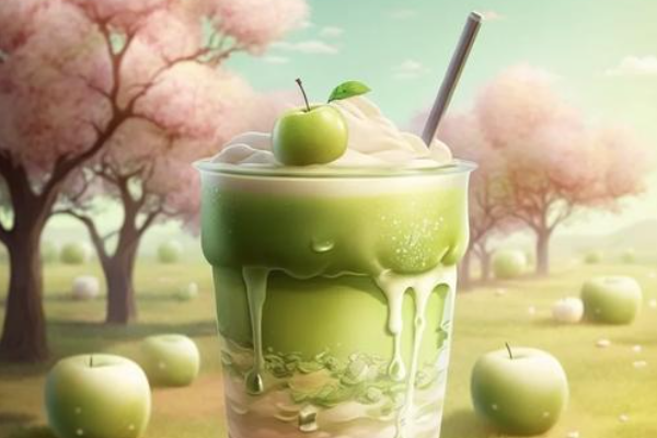 【青苹果奶茶】