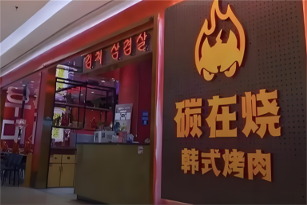 碳在烧烤肉
