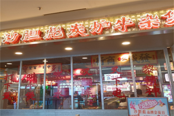 沙胆彪炭炉牛杂煲