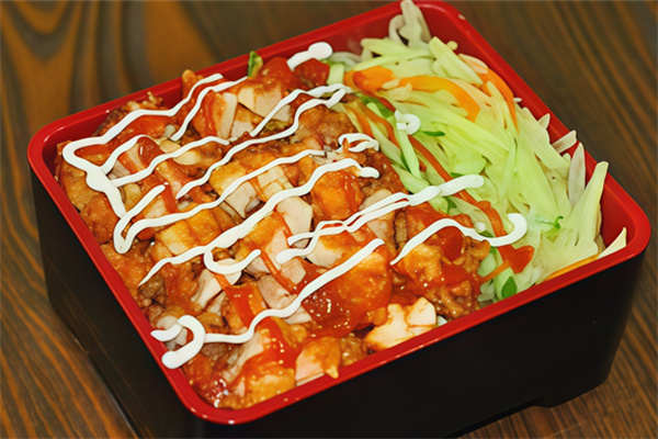 肴可及脆皮鸡烤肉饭