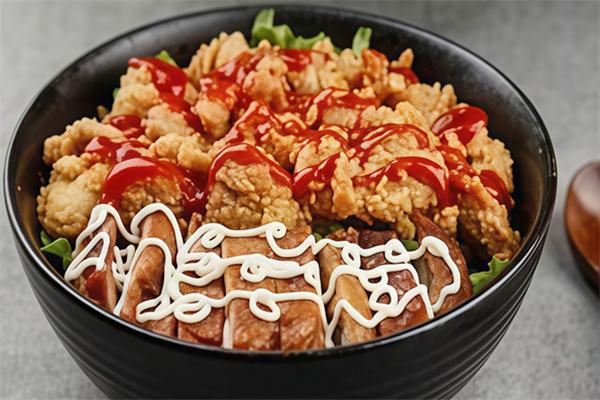 肴可及脆皮鸡烤肉饭