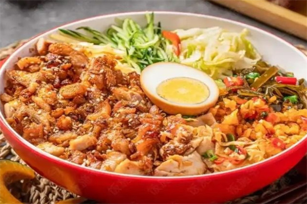 肴可及脆皮鸡烤肉饭
