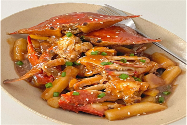大闸蟹炒年糕