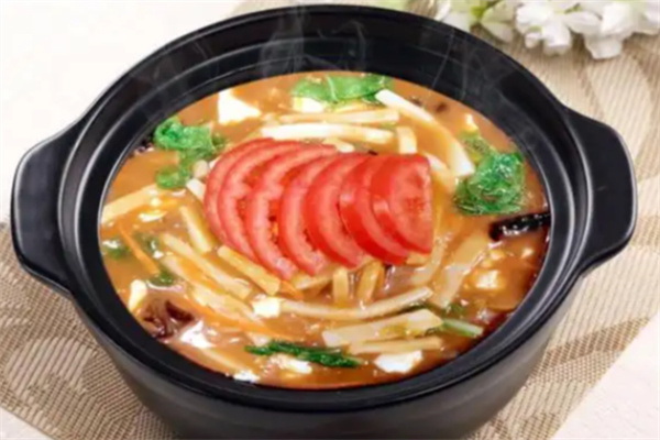 小草帽豆腐汤年糕