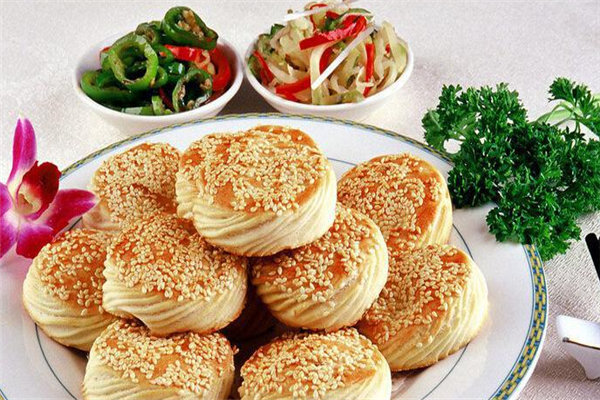 土掉渣烧饼